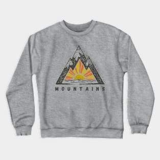 mountains sunset Crewneck Sweatshirt